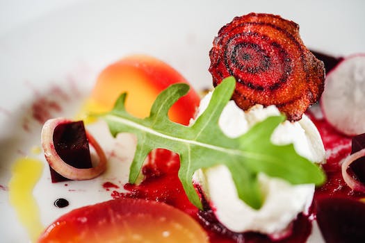 Vibrant Harmony: Beetroot and Goat Cheese Salad