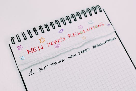 Achieving Your New Year's Resolutions